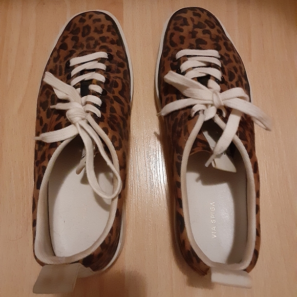 Via Spiga Leopard Suede Sneakers - Picture 4 of 7